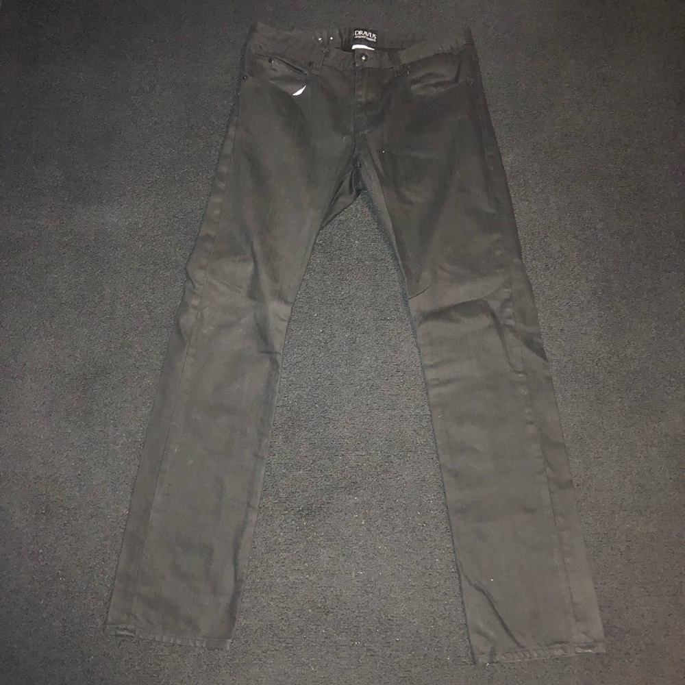 Dravus. Slim Fit Jeans. 32x33. Black color.